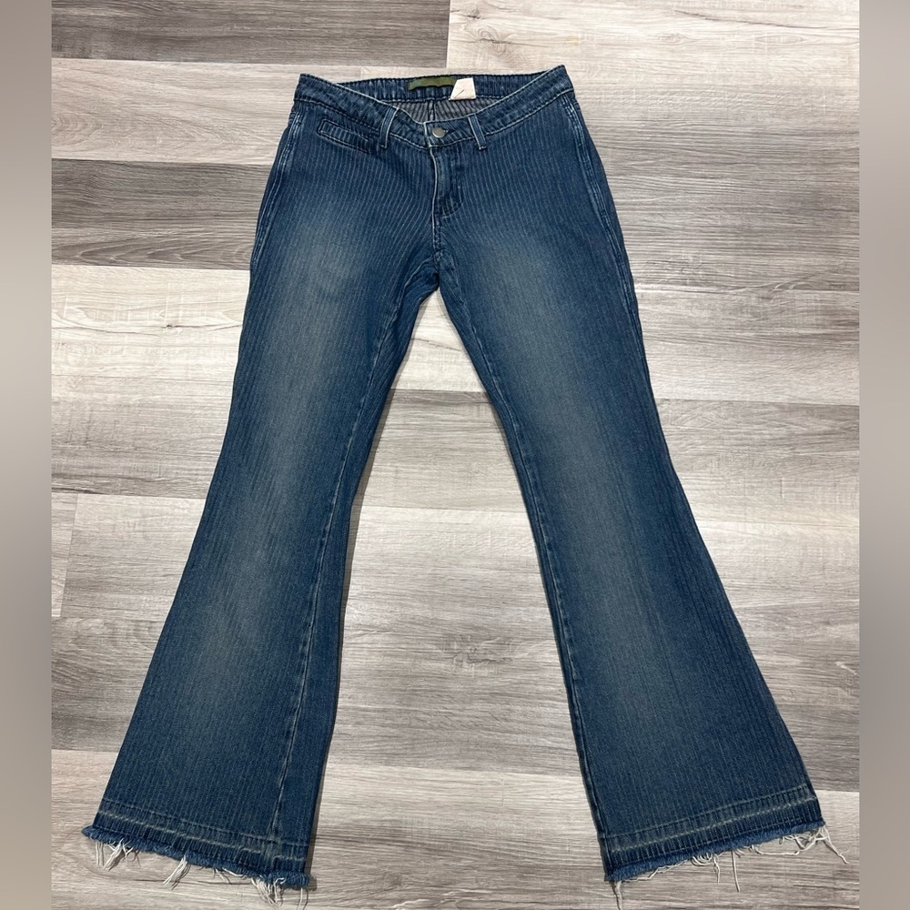 BDG urban outfitters low rise flare pinstripe jeans size 5/6 Y2K - Picture 3 of 9